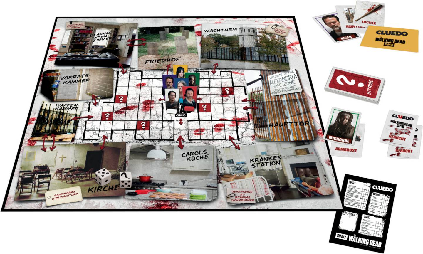 Cluedo The Walking Dead AMC Party-Spiele